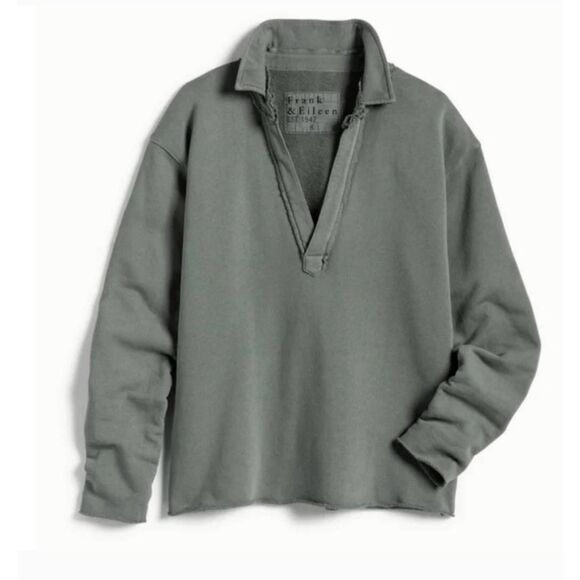 Frank & Eileen Triple Fleece Patrick Popover In  Pine Sz Medium - Picture 1 of 5